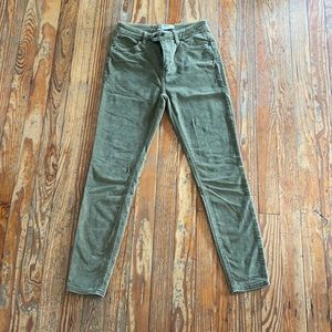 Free People corduroy high rise skinny jeans